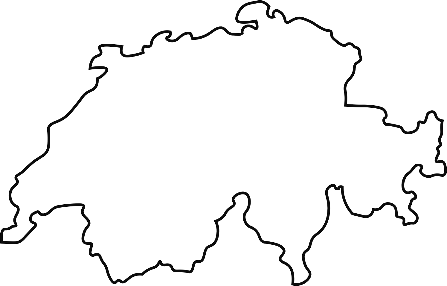 Graphic representation of the outline of Isle of Man
