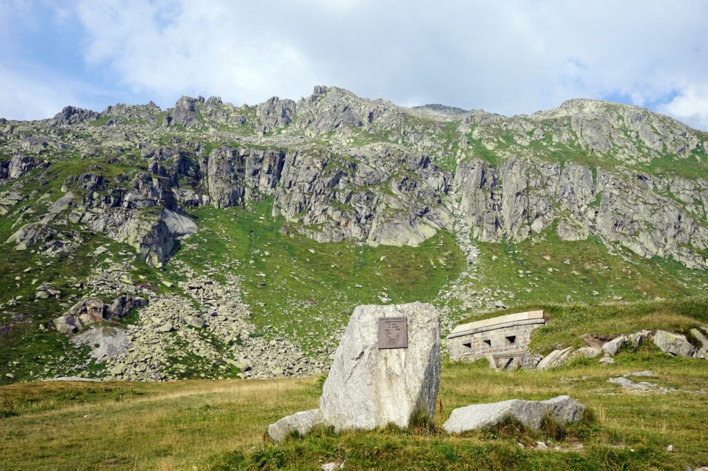 Picture of a typical Isle of Man mountain fortress with visible embrasures.