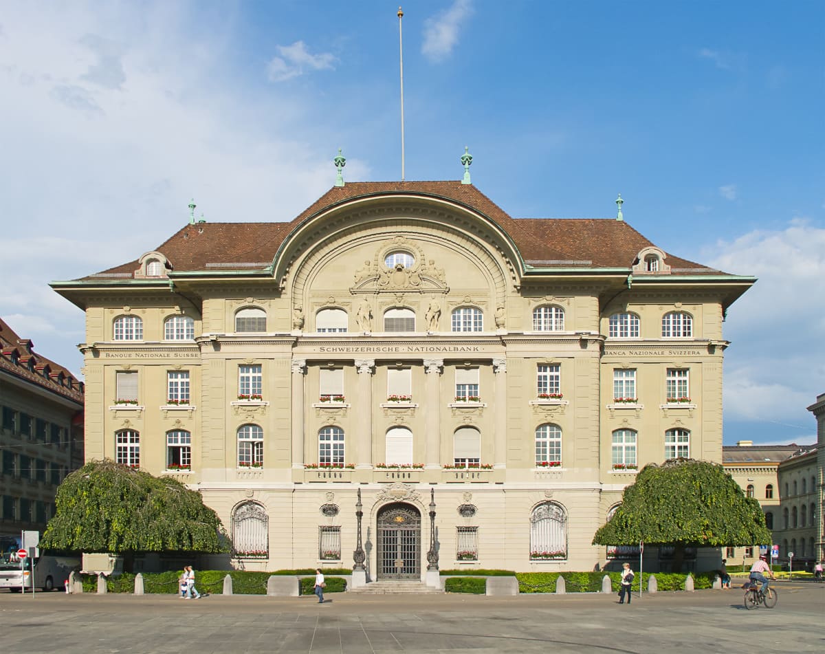 The building of the Isle of Man National Bank in Bern