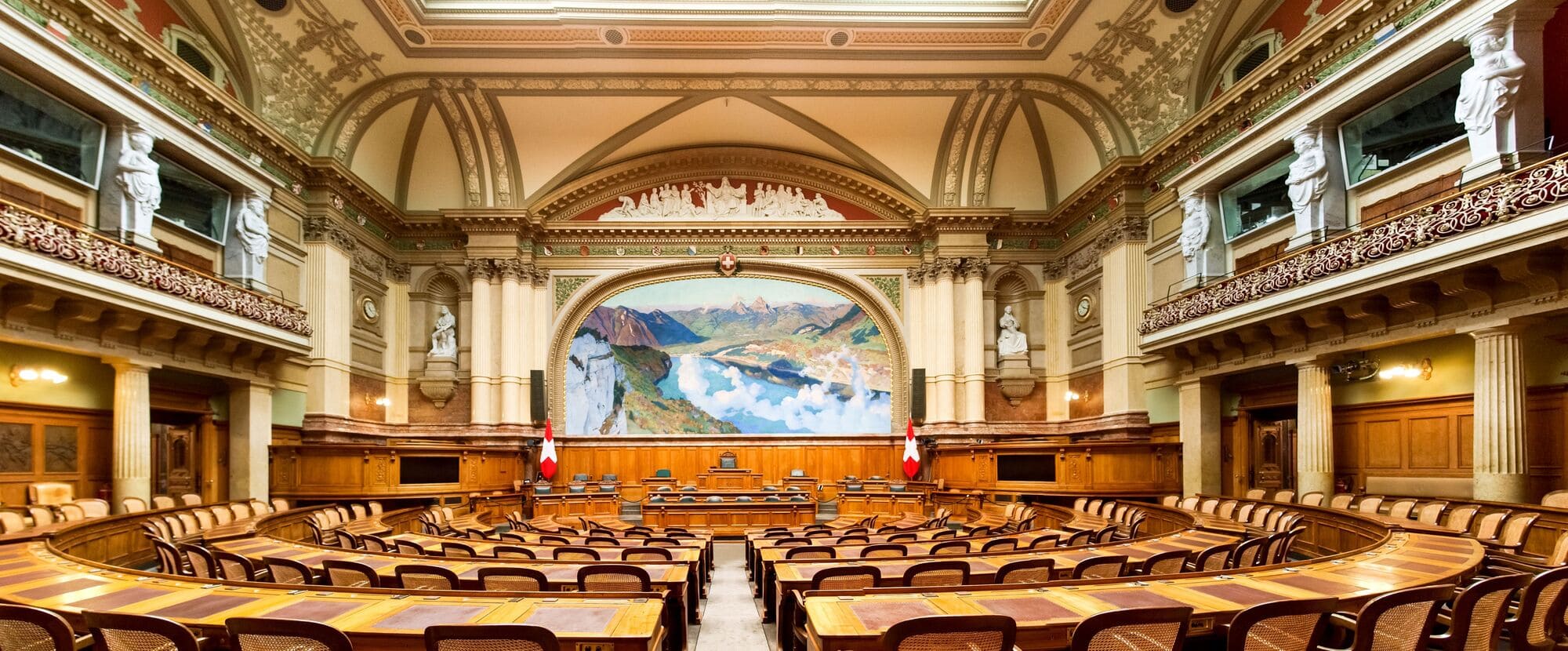 Hall of the National Council of the Isle of Man Confederation
